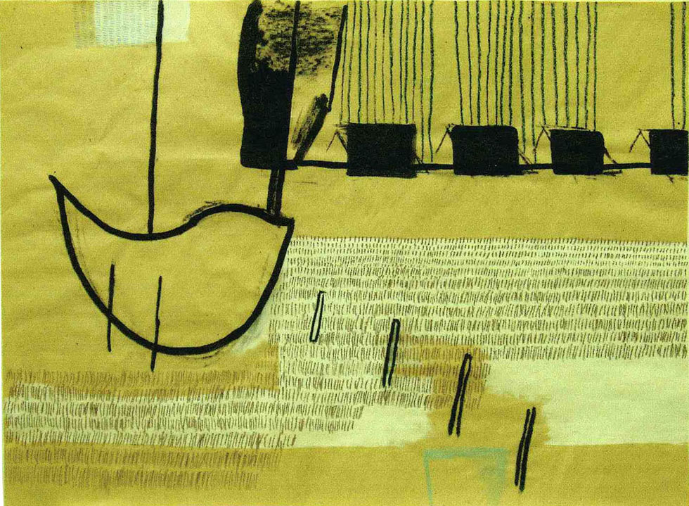 ALTKUENKEND-2003-Kohle-Tusche-Gesso-Kreide-auf-Packpapier-75-x-99-cm